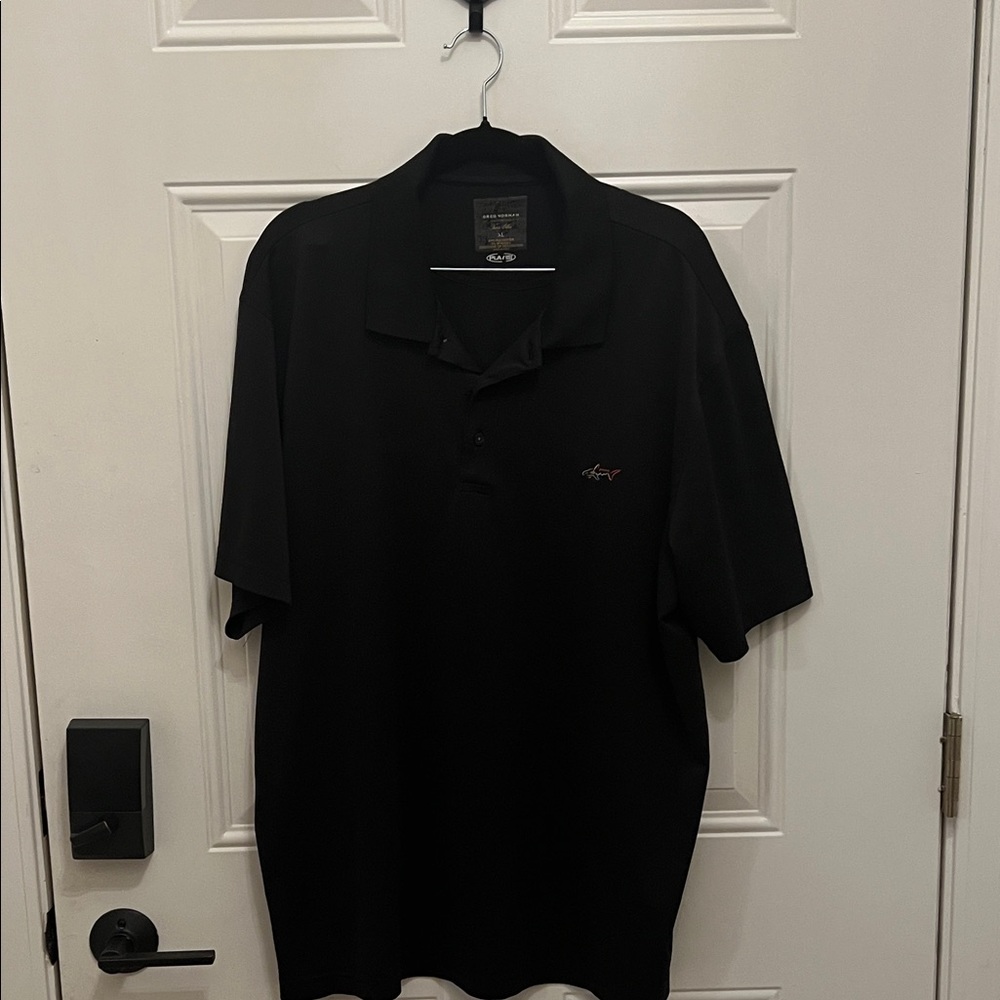 Men’s Greg Norman Black Polo Shirt